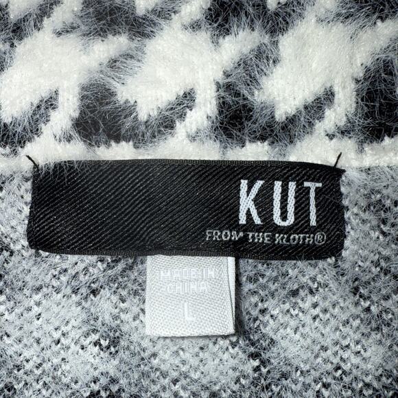 Kut From The Kloth Aaliyah‎ Double Breasted Houndstooth Jacket Large - Picture 3 of 6